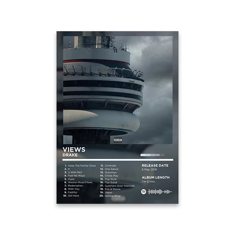 Album Covers-Drake, Travis Scott, Post M, The Weekend