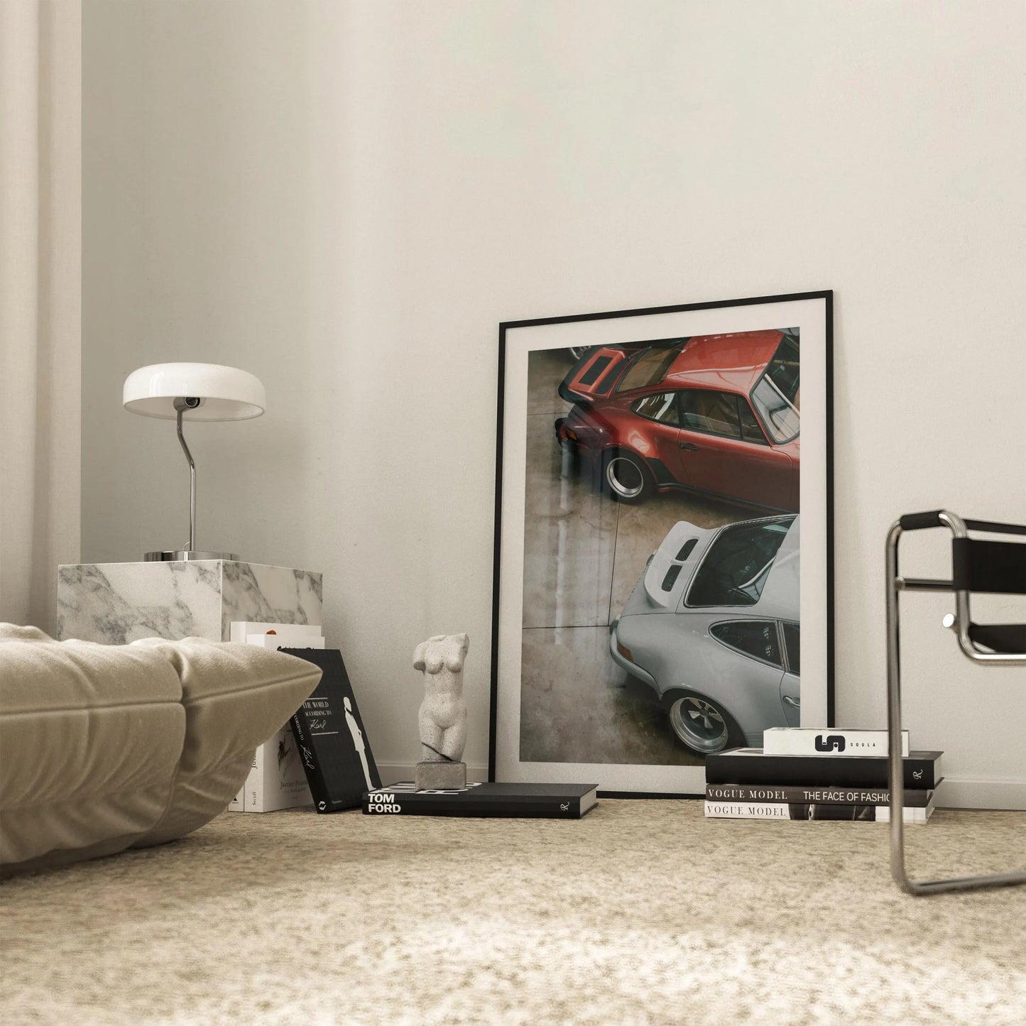 Vintage Dual Porsche Poster