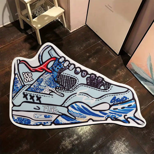 Custom Sneaker Head Rug
