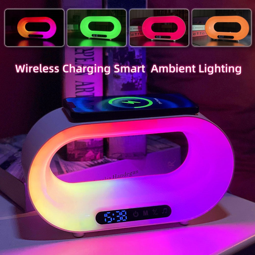 3 in 1 LED Light Wireless Charger Clock