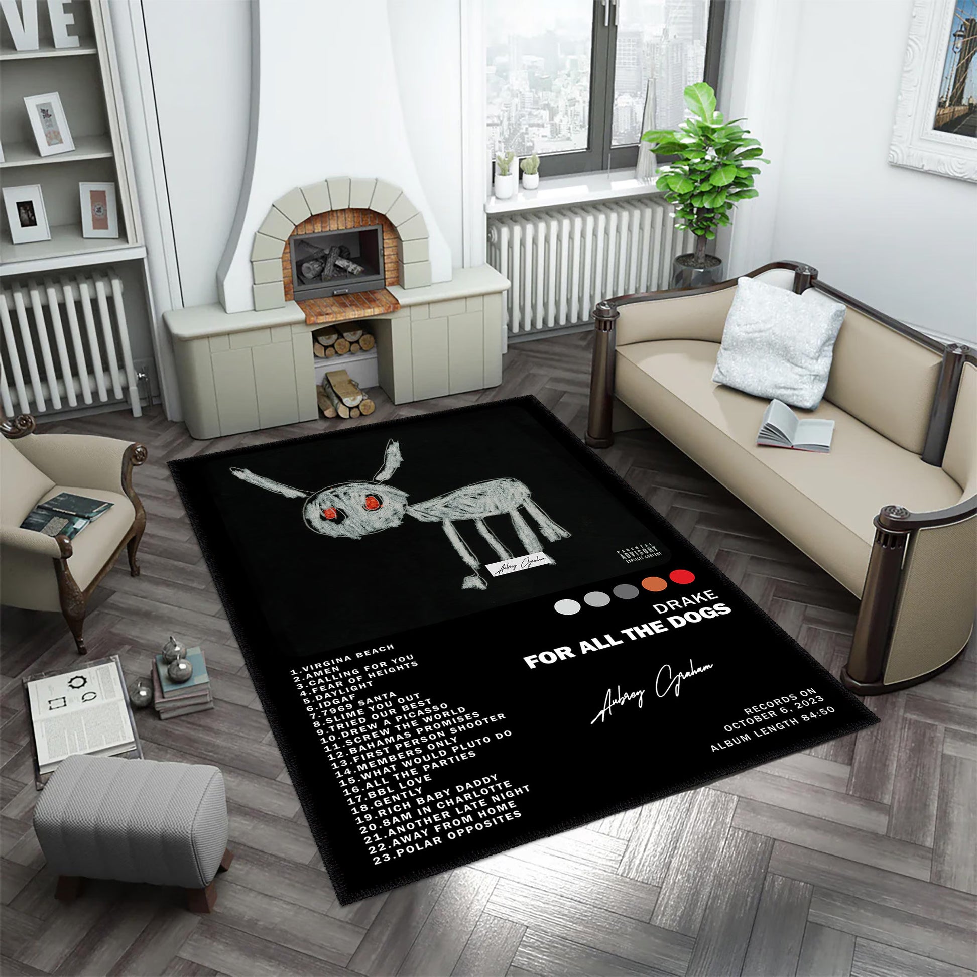Drake Album Cover Rug
