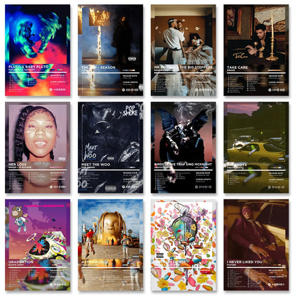 Album Covers-Drake, Travis Scott, Post M, The Weekend