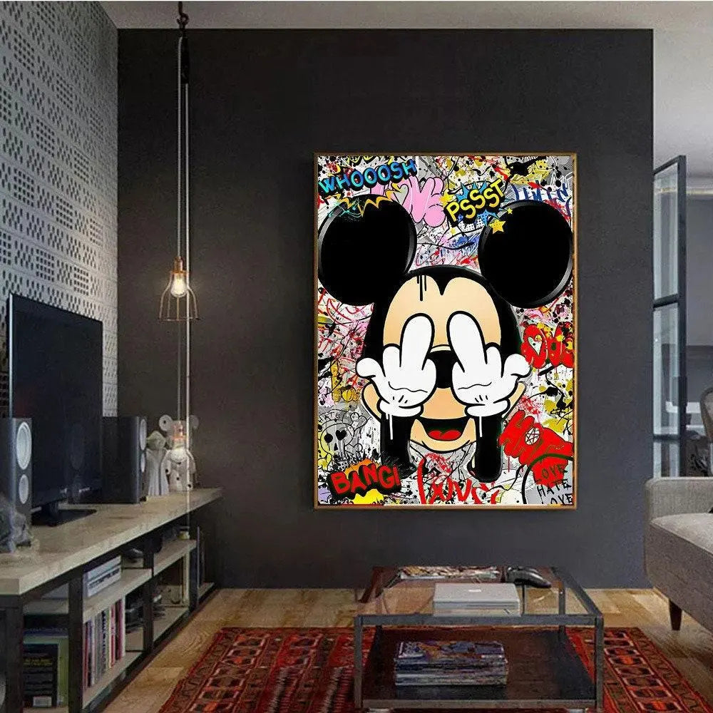Mickey Mouse Graffiti Canvas