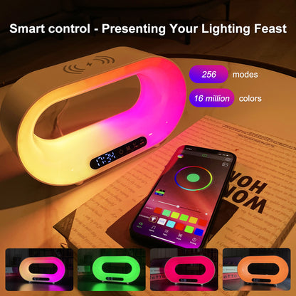 3 in 1 LED Light Wireless Charger Clock