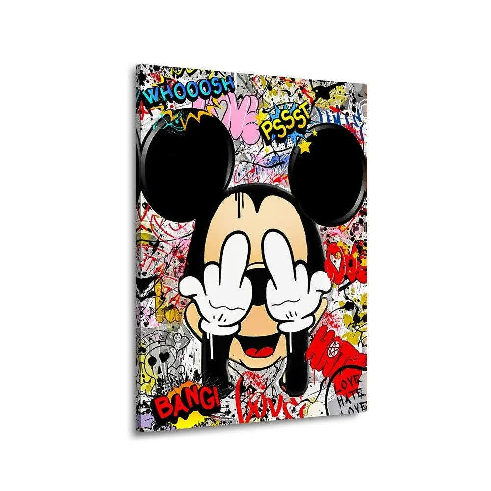 Mickey Mouse Graffiti Canvas