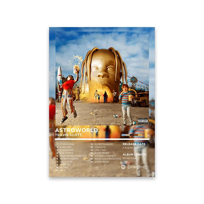 Album Covers-Drake, Travis Scott, Post M, The Weekend