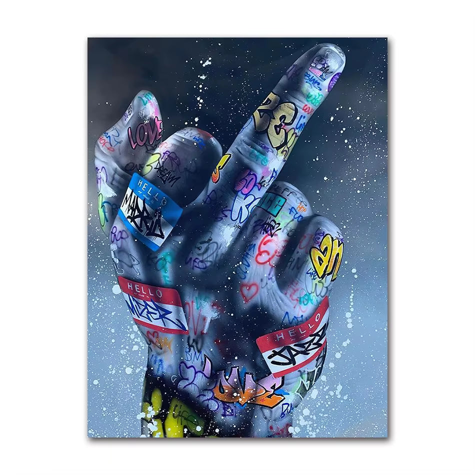 MiddleFinger x Lips x Boxing Gloves