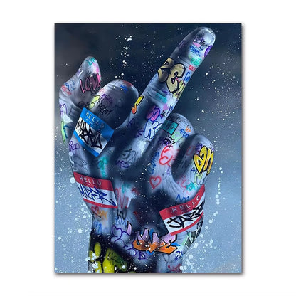 MiddleFinger x Lips x Boxing Gloves