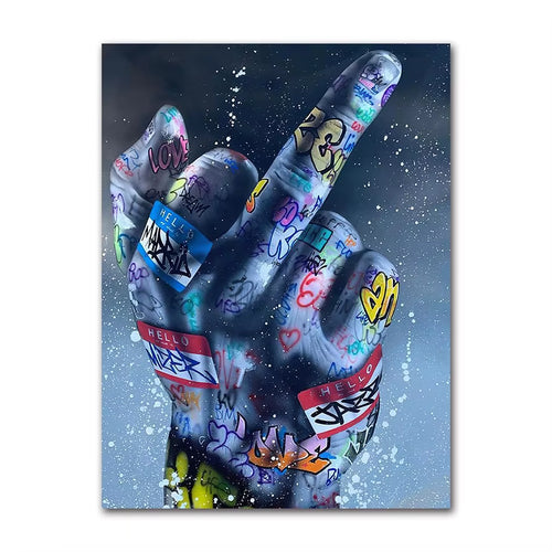 MiddleFinger x Lips x Boxing Gloves