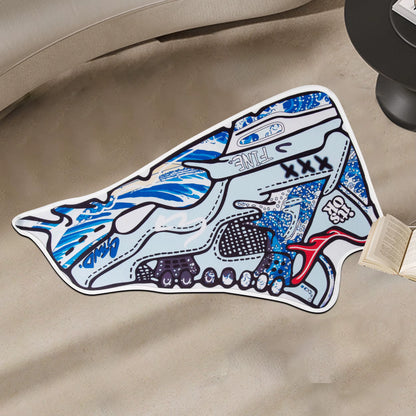 Custom Sneaker Head Rug