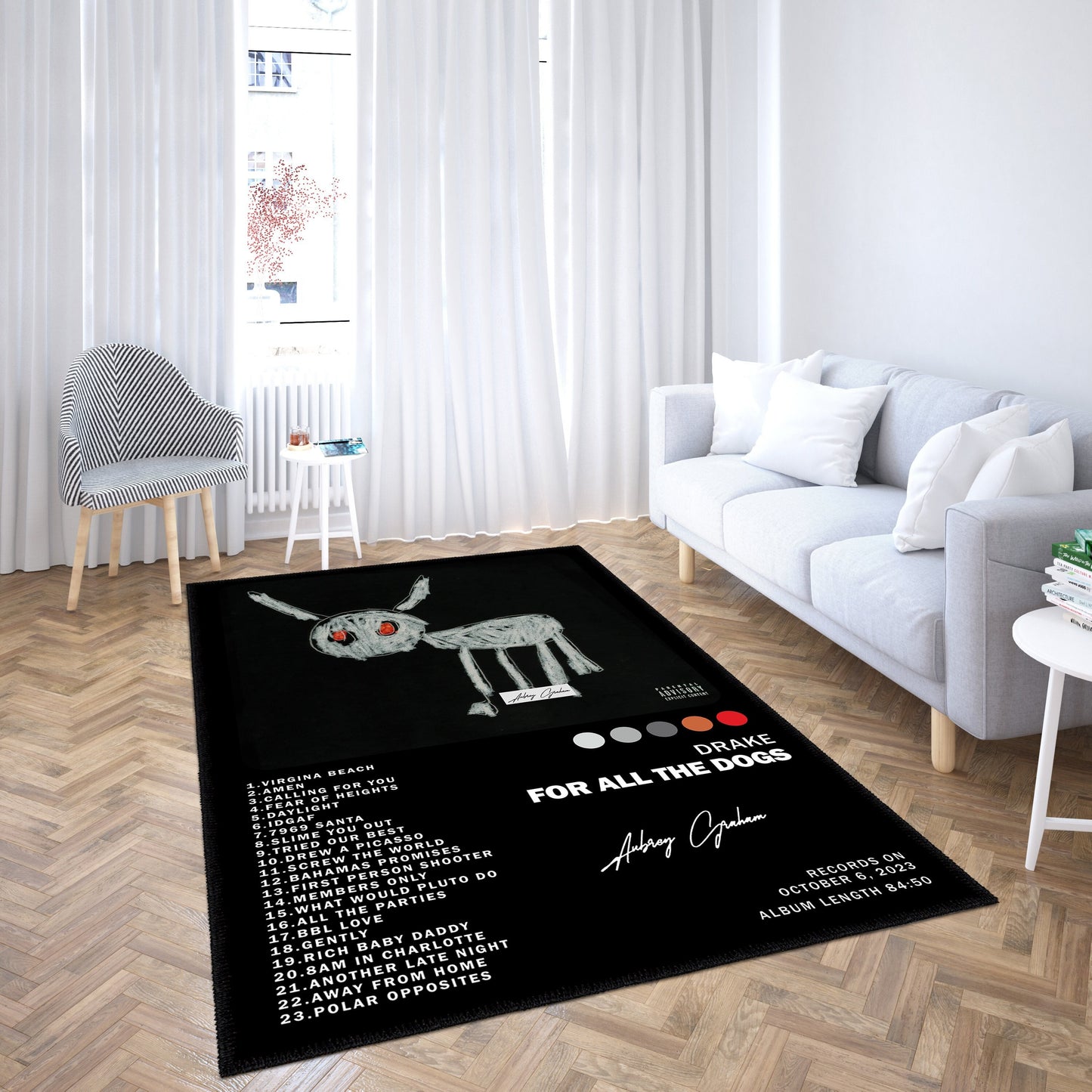Drake Album Cover Rug