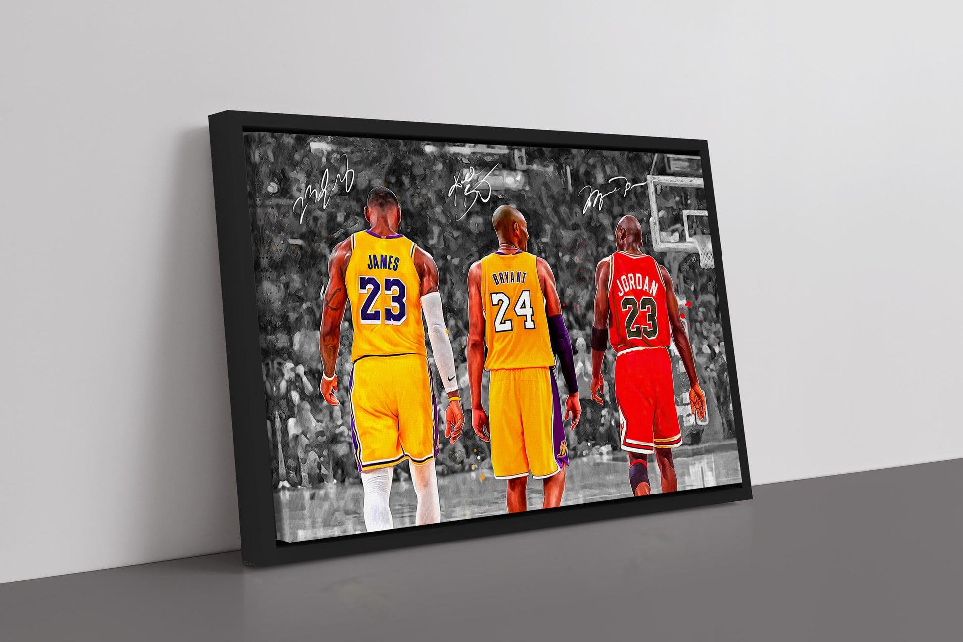 Micheal Jordan x Kobe Bryant x Lebron James Canvas