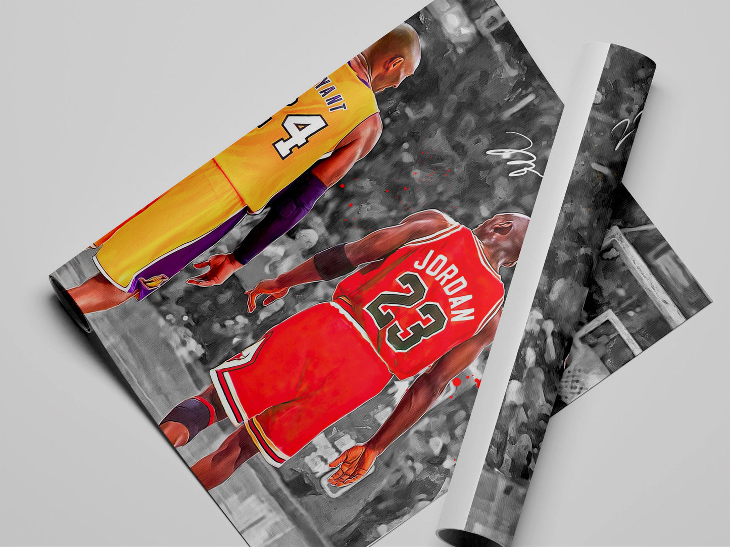 Micheal Jordan x Kobe Bryant x Lebron James Canvas