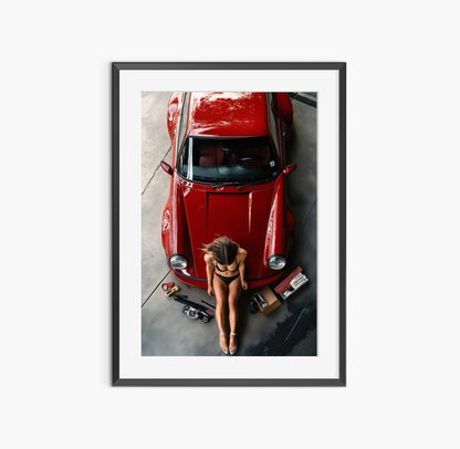 Vintage Porsche Poster