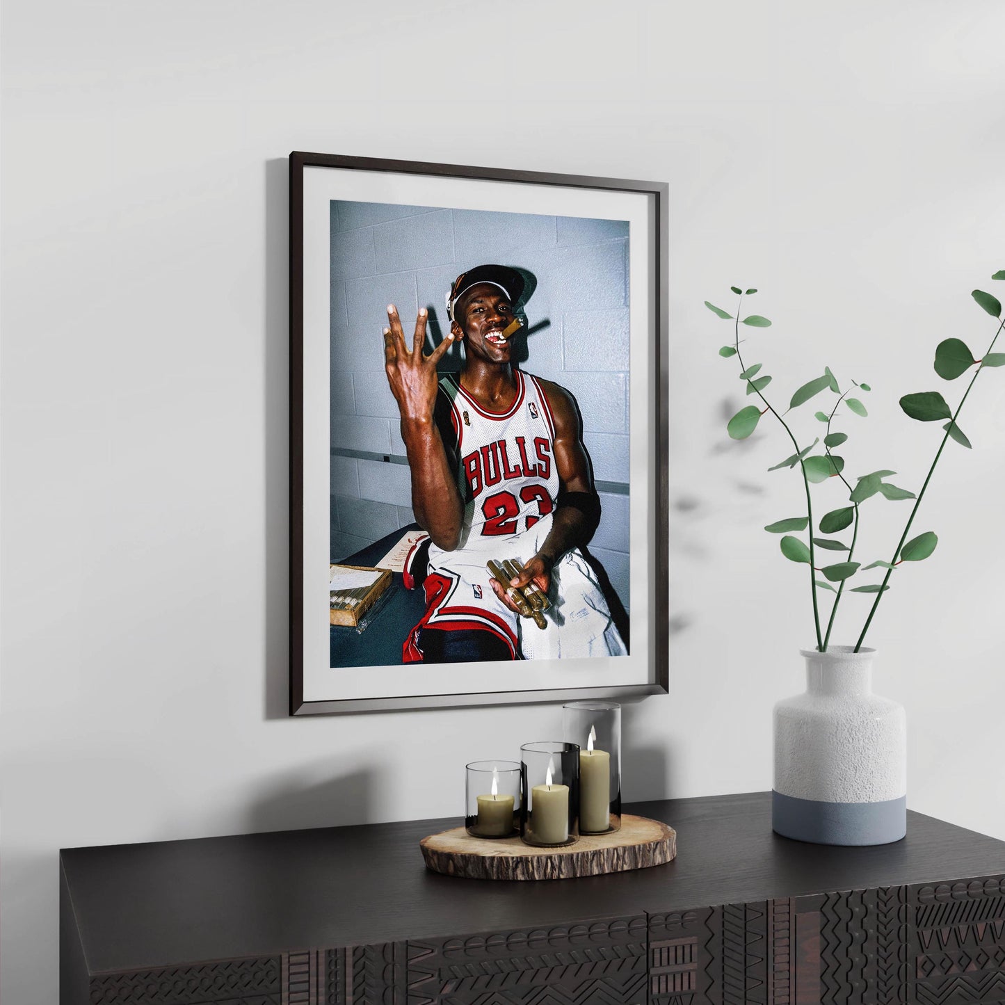 Michael Jordan Smoking Cigar