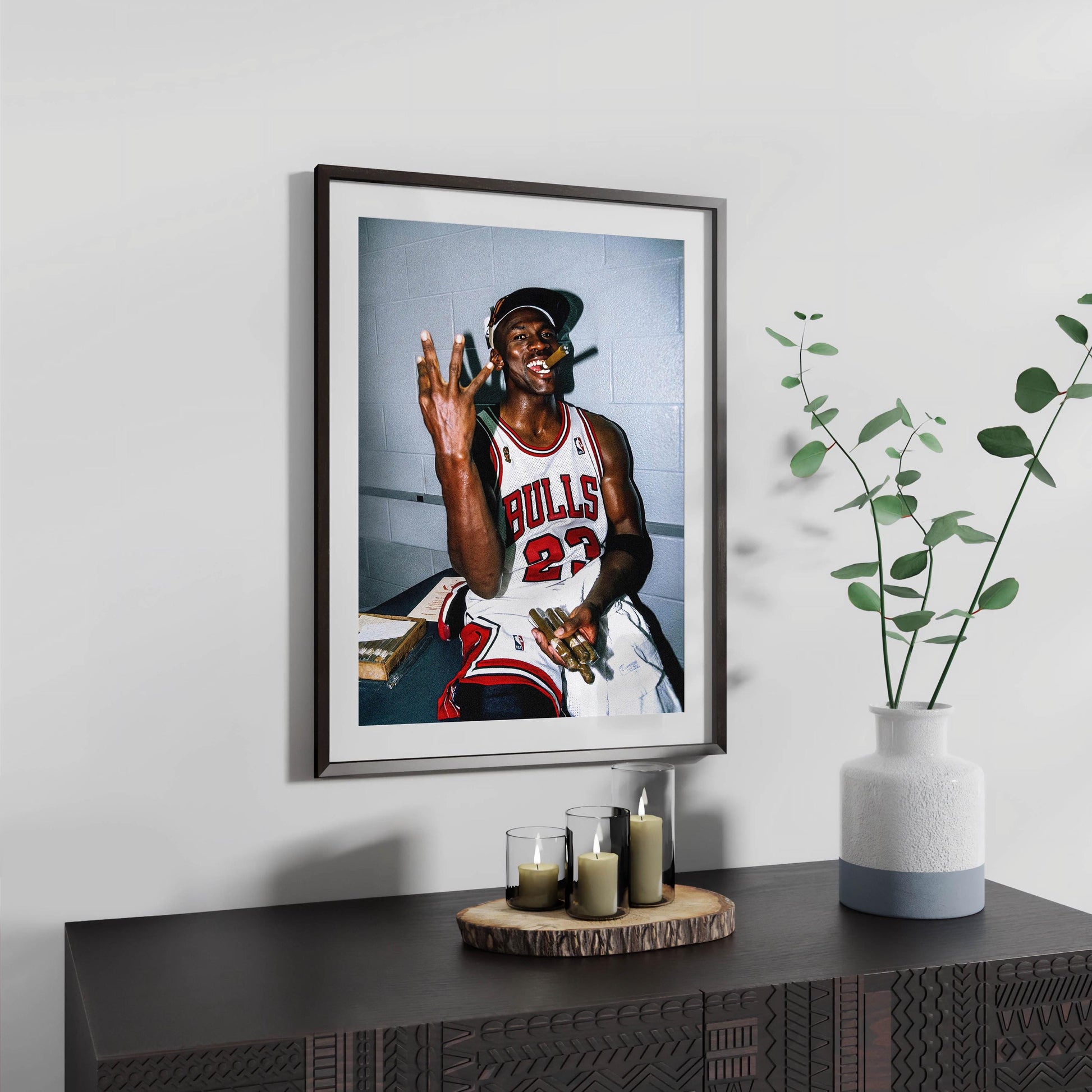 Michael Jordan Smoking Cigar