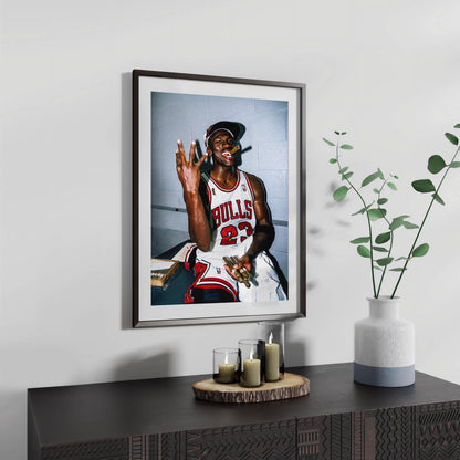 Michael Jordan Smoking Cigar